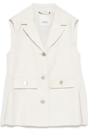 Max Mara Jakke, Dame, , XS, Caroline Gilet Jakke med Frontknapper