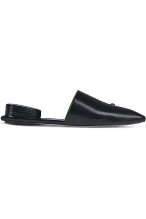 Tory Burch Sko, Dame, Sort, 37 EU, Læder, Pierced Mule Flat Sko