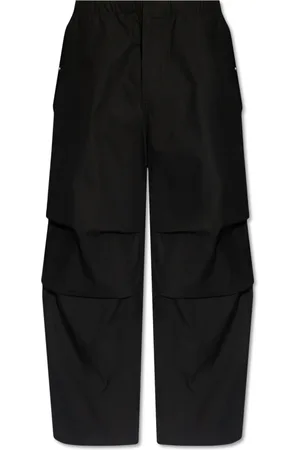 Jil Sander Bukser, Herre, Sort, L, Bomuld, Bomuldsbukser med Svaj