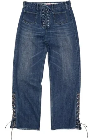 Stockholm Surfboard Club Jeans, Dame, Blå, L, Blå Surfshorts