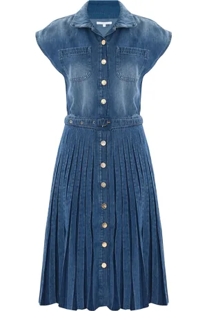 Kocca Kjole, Dame, Blå, XL, Denim, Casual Skjortekjole