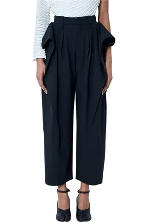 Issey Miyake Bukser, Dame, Sort, S, Polyester, Konvolutbukser
