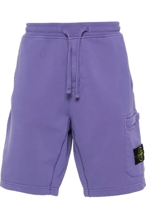 Stone Island Shorts, Herre, Lilla, XL, Bomuld, Bermuda Cargo Shorts