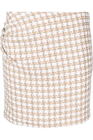 IRO Nederdel, Dame, , 2XS, Tweed, Garna Cotton Blend Silk Mini Skirt