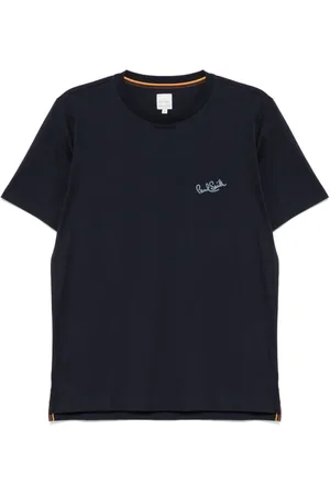 Paul Smith Top, Herre, Blå, 2XL, Blå Crew Neck T-shirts og Polos