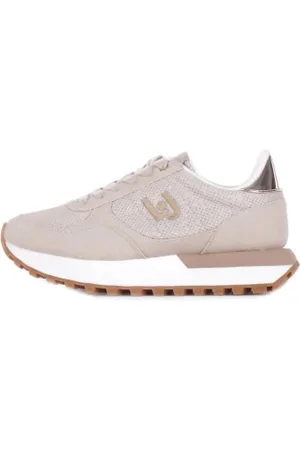 Liu Jo Sko, Dame, , 37 EU, Læder, Sporty Logo Sneakers i Ruskind Læder
