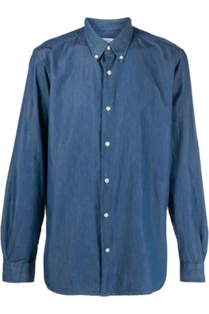 Woolrich Skjorte, Herre, Blå, S, Denim, Denimskjorte