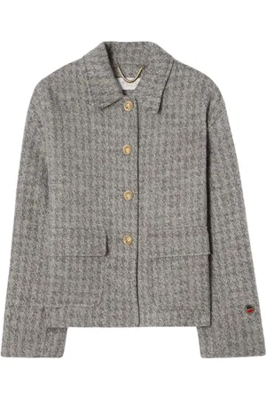 BUSNEL Jakke, Dame, Grå, XL, Uld, Dogtooth Jakke