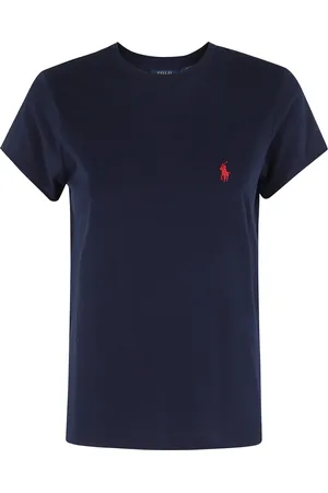 Ralph Lauren Top, Dame, Blå, XS, Bomuld, Casual bomulds T-shirt