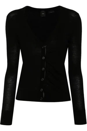 Pinko Strik, Dame, Sort, L, Uld, Boise Cardigan