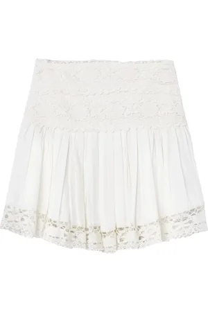 Isabel Marant Nederdel, Dame, Hvid, S, Blonde Nederdel med Blonde