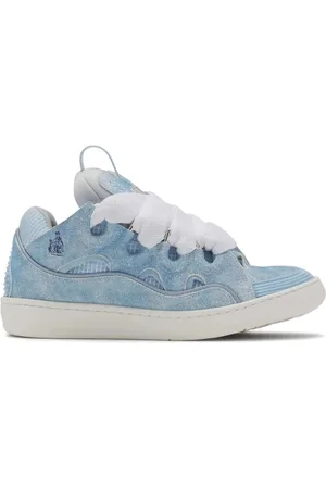 Lanvin Sko, Herre, Blå, 42 EU, Denim, Denim Blå Sneakers