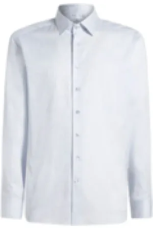 Etro Skjorte, Herre, Blå, 2XL, Bomuld, Klassisk Jacquard Skjorte Blå