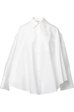 VALENTINO GARAVANI Bluser & Skjorter, Dame, Hvid, S, Uld, Stilfuld skjorte