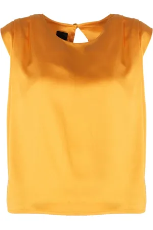 Pinko Top, Dame, , M, Uld, Løstsiddende Bluse med Rund Hals