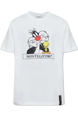Iceberg Top, Herre, Hvid, 2XL, Bomuld, Kortærmet T-shirt