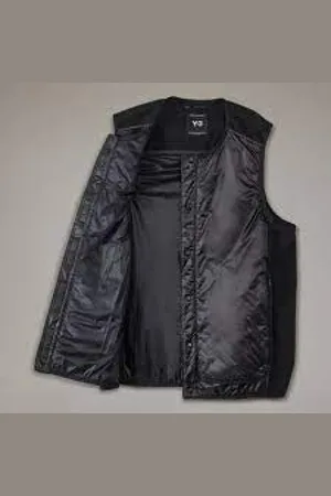 Y-3 Jakke, Herre, Sort, S, Uld, Stilfuld Vest
