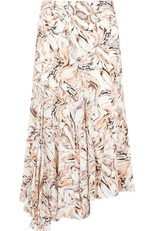 Isabel Marant Nederdel, Dame, Flerfarvet, S, Silk Toscane Skirt