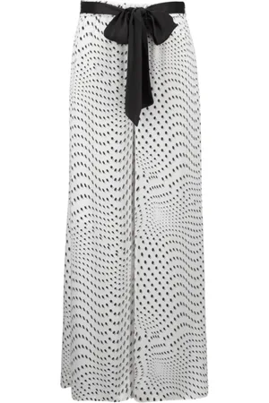 Joseph Ribkoff Bukser, Dame, Hvid, XL, Polyester, Wide Bukser