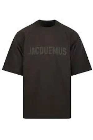 Jacquemus Top, Herre, Sort, L, Bomuld, Casual Bomulds T-shirt