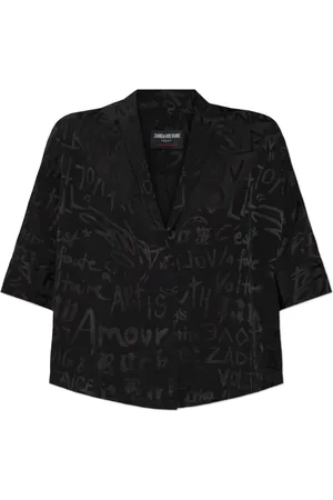 Zadig & Voltaire Bluser & Skjorter, Dame, Sort, L, Telmos Skjorte