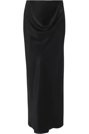 J.W.Anderson Nederdel, Dame, Sort, XS, Sort Silke Maxi Nederdel