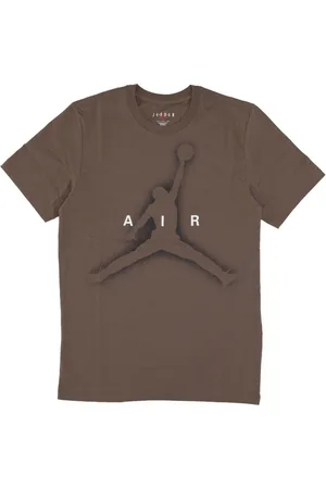 Jordan Top, Herre, Brun, XL, Bomuld, Grafisk T-shirt med Jumpman Air-logo