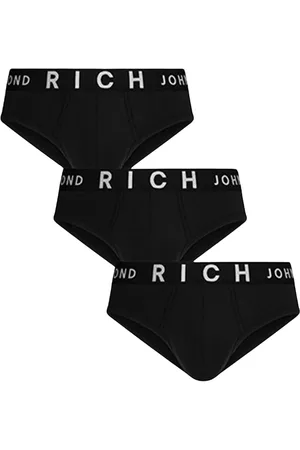 John Richmond Undertøj, Herre, Sort, XL, Bomuld, Tripack Low-Rise Bomulds Boxer Briefs