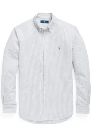 Ralph Lauren Skjorte, Herre, Blå, 2XL, Bomuld, Casual Skjorte