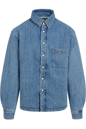 Jacquemus Jakke, Herre, Blå, M, Bomuld, Boulanger Skjorte