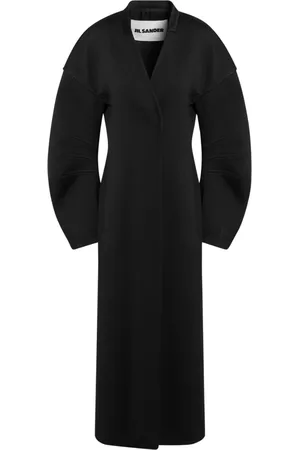 Jil Sander Frakke, Dame, Sort, S, Uld, Double-Breasted Frakke