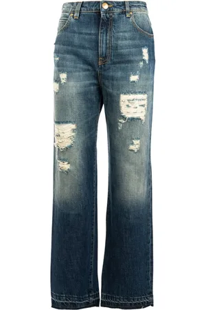 Pinko Jeans, Dame, Blå, W26, Bomuld, Flare Jeans