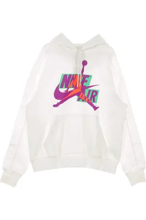 Jordan Sweathshirts & Hoodies, Herre, Hvid, L, Bomuld, Klassisk Hvid Hættetrøje