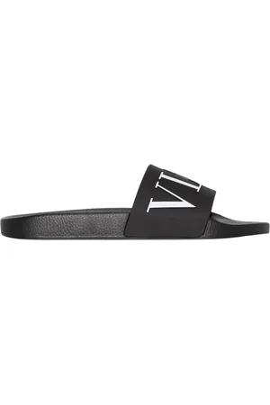 VALENTINO GARAVANI Sko, Herre, Sort, 40 EU, Slide Sandaler Vltn Logo