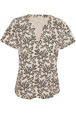 Part Two Top, Dame, Flerfarvet, M, Bomuld, Craft Leaf T-Shirt