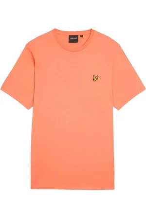 Lyle & Scott Top, Herre, Rød, S, Bomuld, Koral Printet T-shirt