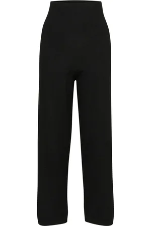 INWEAR Bukser, Dame, Sort, S, Uld, Relaxed Fit Sorte Bukser