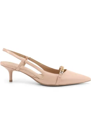 Pinko Sko, Dame, , 39 EU, Elastik-taljede flade sko med metallogo