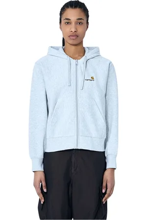 Carhartt Sweathshirts & Hoodies, Dame, Hvid, XS, Bomuld, Broderet Hættetrøje