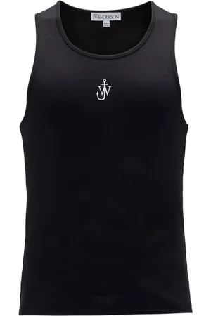 J.W.Anderson Top, Herre, Sort, S, Bomuld, Anchor Tank Top