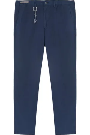 Paul & Shark Bukser, Herre, Blå, L, Bomuld, Casual Chino Bukser med Coulisse