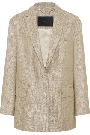 Kiton Jakke, Dame, , M, Satin, Lamé Effekt Viscose Jakke