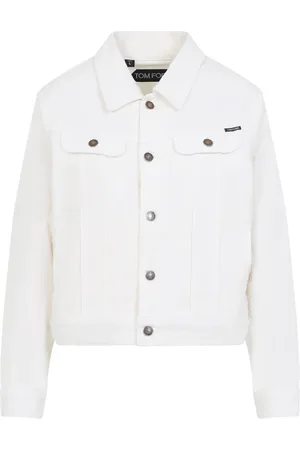 Tom Ford Jakke, Dame, Hvid, L, Denim, Moleskine Denimjakke