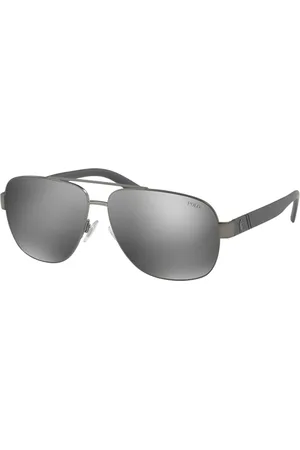 Ralph Lauren Tilbehør, Herre, Grå, 60 MM, Solbriller