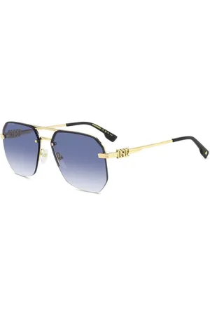 Dsquared2 Tilbehør, Herre, Gul, 60 MM, Retrostil Solbriller