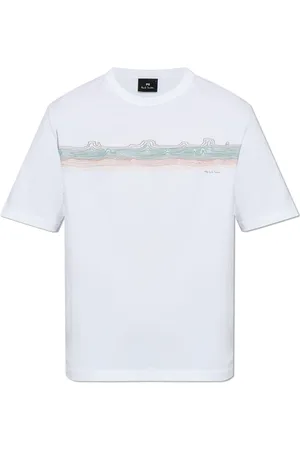 Paul Smith Top, Herre, Hvid, S, Bomuld, Printet T-shirt