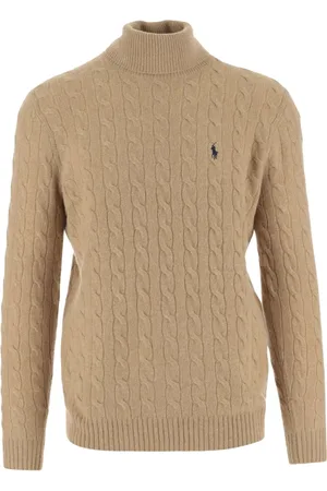 Ralph Lauren Strik, Herre, , XL, Uld, Uld Cashmere Pullover Højhalset Sweater