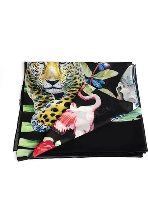 Philipp Plein Tilbehør, Dame, Sort, ONE SIZE, Polyester, Silketørklæde