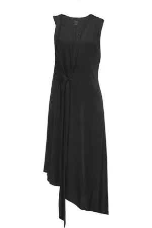 Pinko Kjole, Dame, Sort, S, Shiny Jersey Kjole