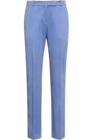 HUGO BOSS Bukser, Dame, Blå, XL, Bomuld, Hestima 50467024 Bukser